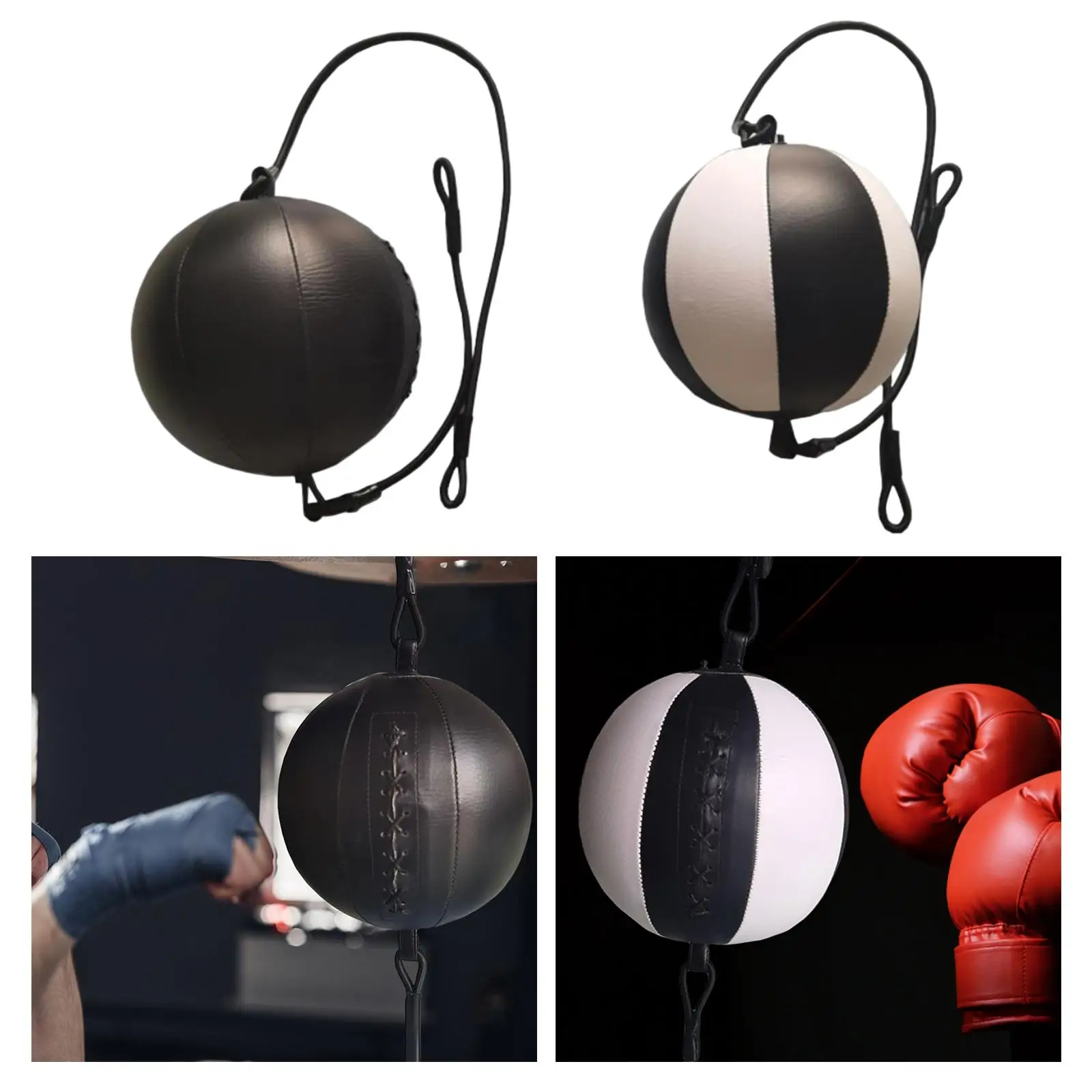 Фото Надувной боксерский скоростной мяч для тренировки реакции и ловкости, для ММА, спарринга, фокусировки, тренажерного зала, фитнеса №4