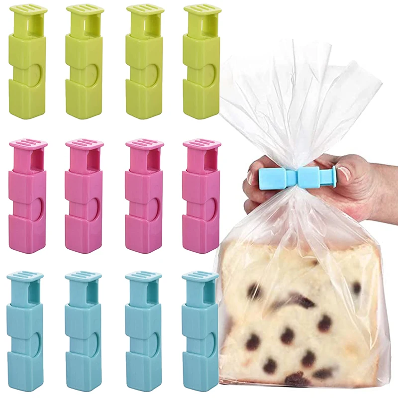 

6 Pcs Fresh Food Bag Snack Clip Elastic Button Bread Fruit Bag Sealing Clip Fresh Food Bag Snack Clip Kitchen Storage Tool