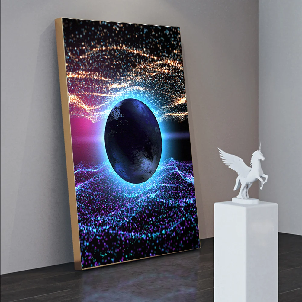 

Planet Diamond Painting Space Scenery Diy Full Drill Round Square Diamond Embroidery Mosaic Rhinestones Cross Stitch Home Decor