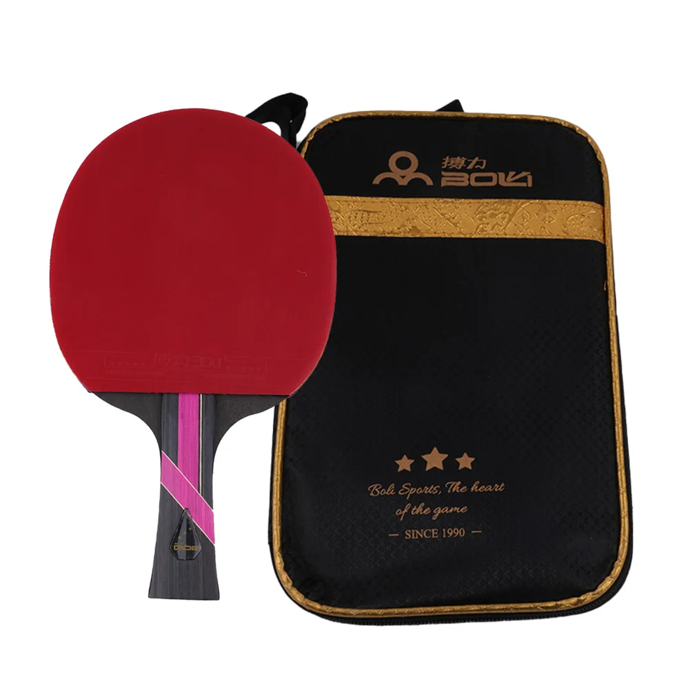 

Table Tennis Racket Set Control Table Tennis Racket 7 Ply Wood Ping Pong Bat Long Handl With Bag For Sport Accesories