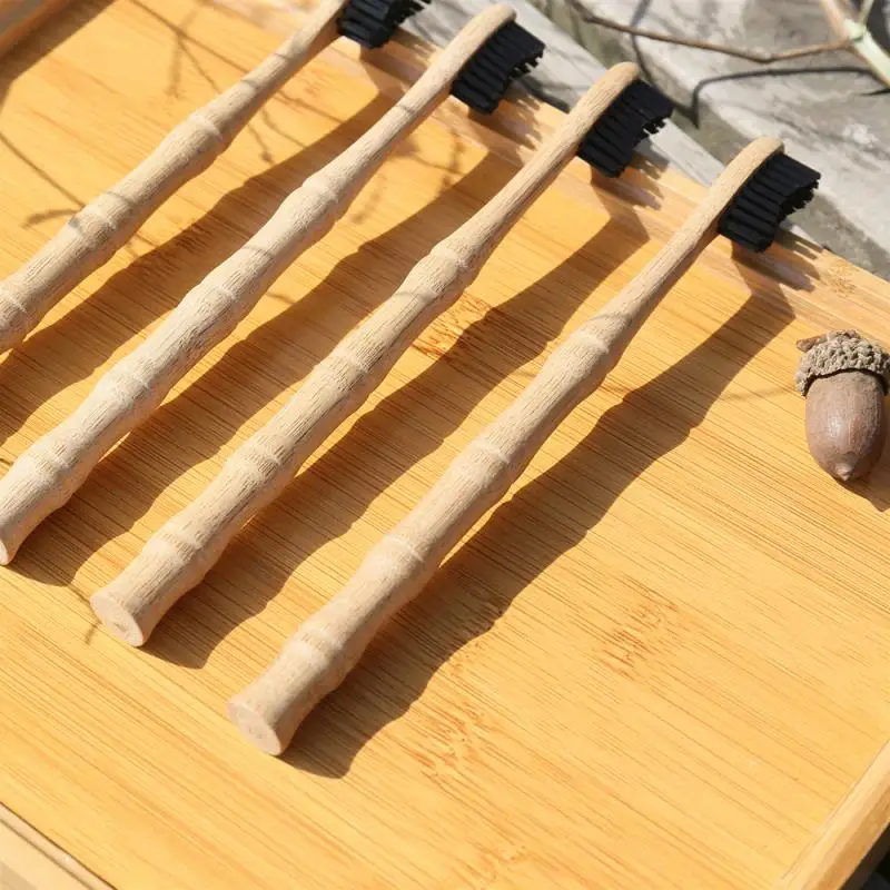 

Multicolor Toothbrush Natural Bamboo Joint Shape Bamboo Handle Soft Bristle Toothbrush Adult Oral Care Bathroom Product