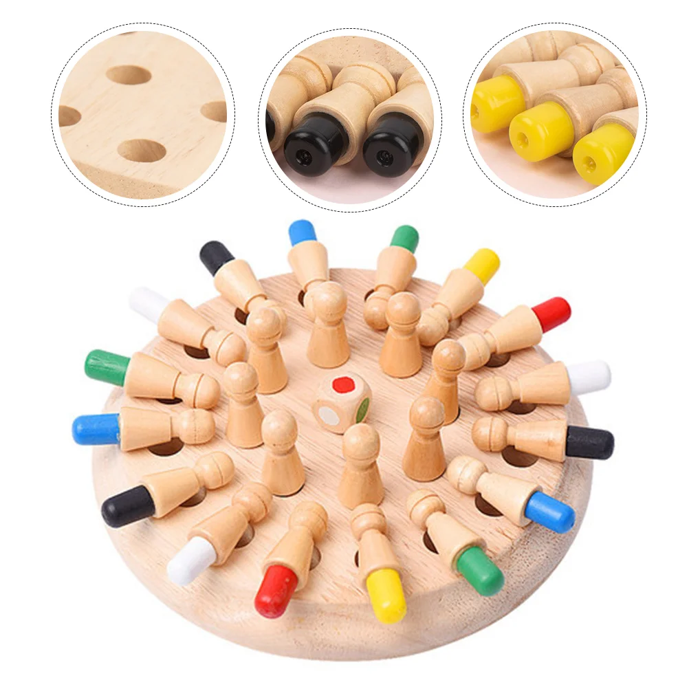 

1 Set Board Game Chess Memory Chess Match Early Education Chess Memory Chess Toys for Party Children Toddler