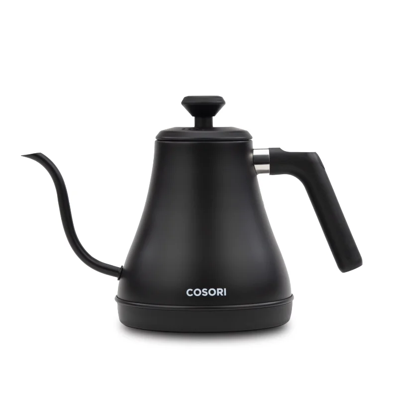 

0.8L Original Electric Gooseneck Kettle with Coaster Set, Black, with 5 Variable Presets, Pour Over Coffee Kettle & Tea Kettle