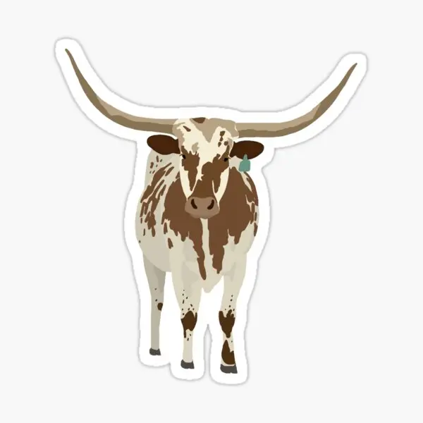 

5 шт. наклеек Longhorn для украшения бутылок для воды, украшения для автомобиля, наклейки на стену, окно, забавные мультяшные наклейки для ноутбу...