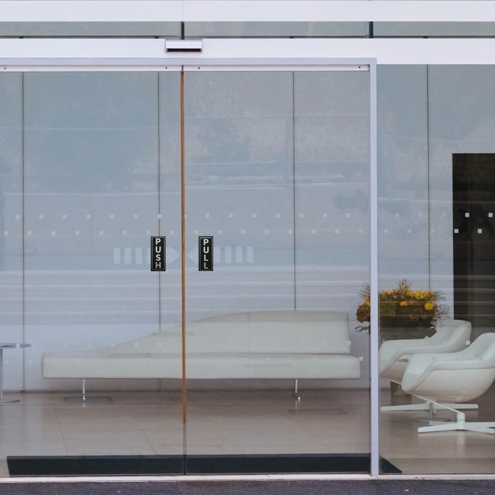 2 шт. наклейки на дверь Push Pull и самоклеящиеся для раздвижных стеклянных дверей Ind