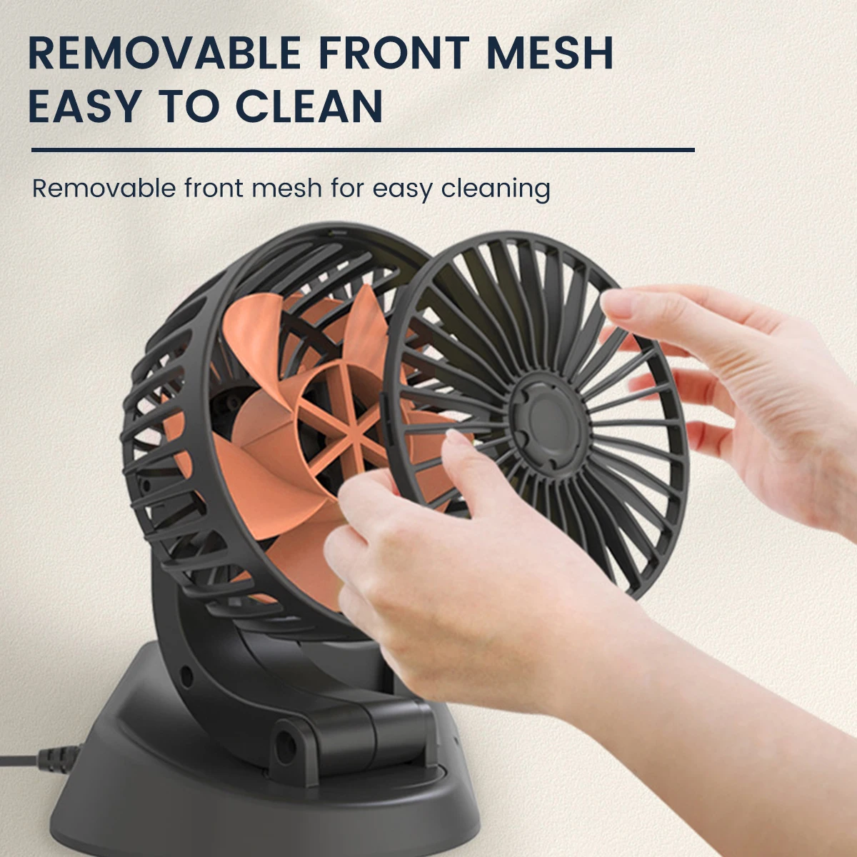 24V/12V Car Fan Summer Cooling Adjustable Double-head 360 Degree Low Noise Cooler Air Strong Wind Accessories |