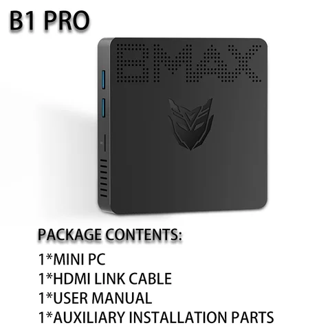 Мини-ПК ERVPES B20E, Windows 11 Pro, 8 ГБ ОЗУ, 128 ГБ SSD, Intel J3710, двухдиапазонный Wi-Fi, компактный настольный компьютер для дома и офиса