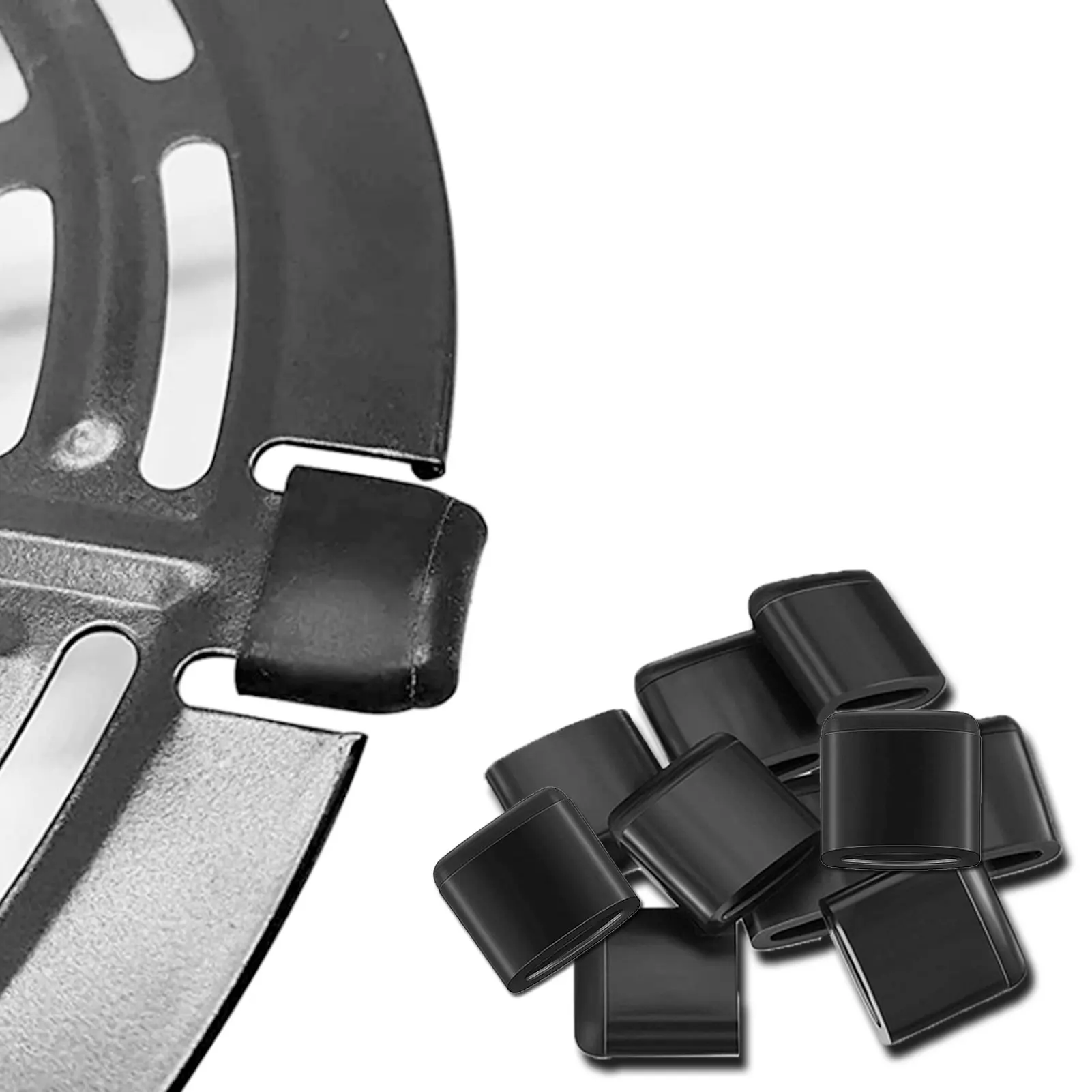 

Air Fryer Rubber Bumpers 10 PCS Hot Air Fryer Rubber Bumpers Tips Non-Scratches Protective Cover For Air Fryer Pan 10pcs