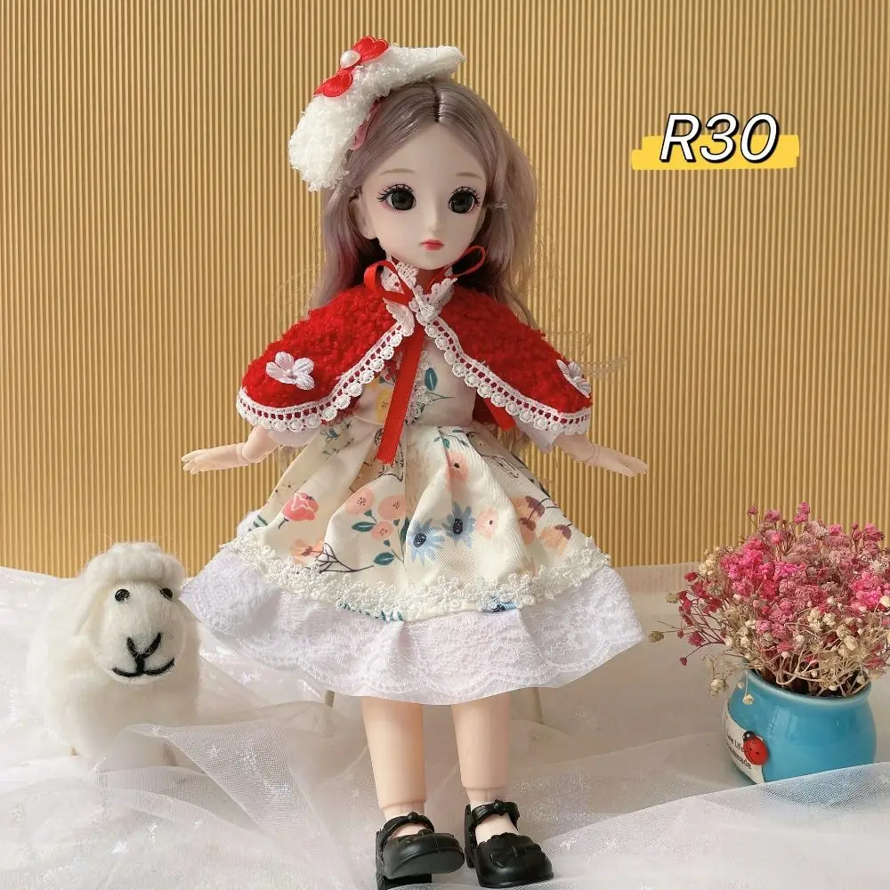 1 комплект привлекательные глаза 30 см кукла Bjd с одеждой длинными волосами и