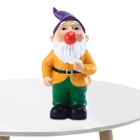 funny garden gnomes outdoor resin lawn gnome blowing bubble yard decor garden ornaments outdoor decorations for patio