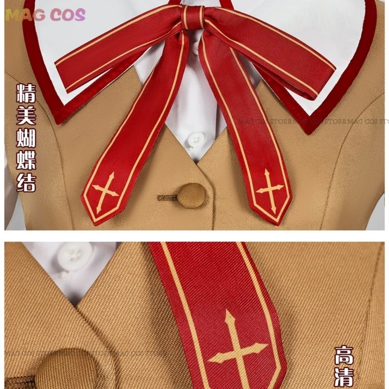 Рин Тосака аниме игра Fate/stay Night косплей костюм парик женский повседневный JK