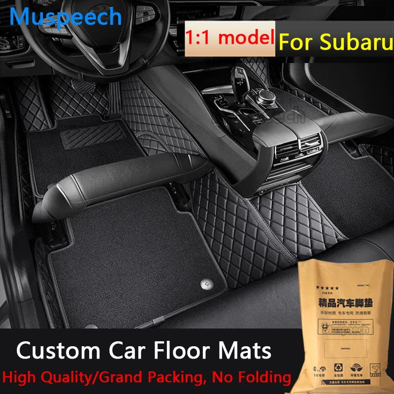 

Custom Car Floor Mats For Subaru XV Legacy Outback Forester Impreza EV Tribeca Pleo Car Carpets Auto Accessories