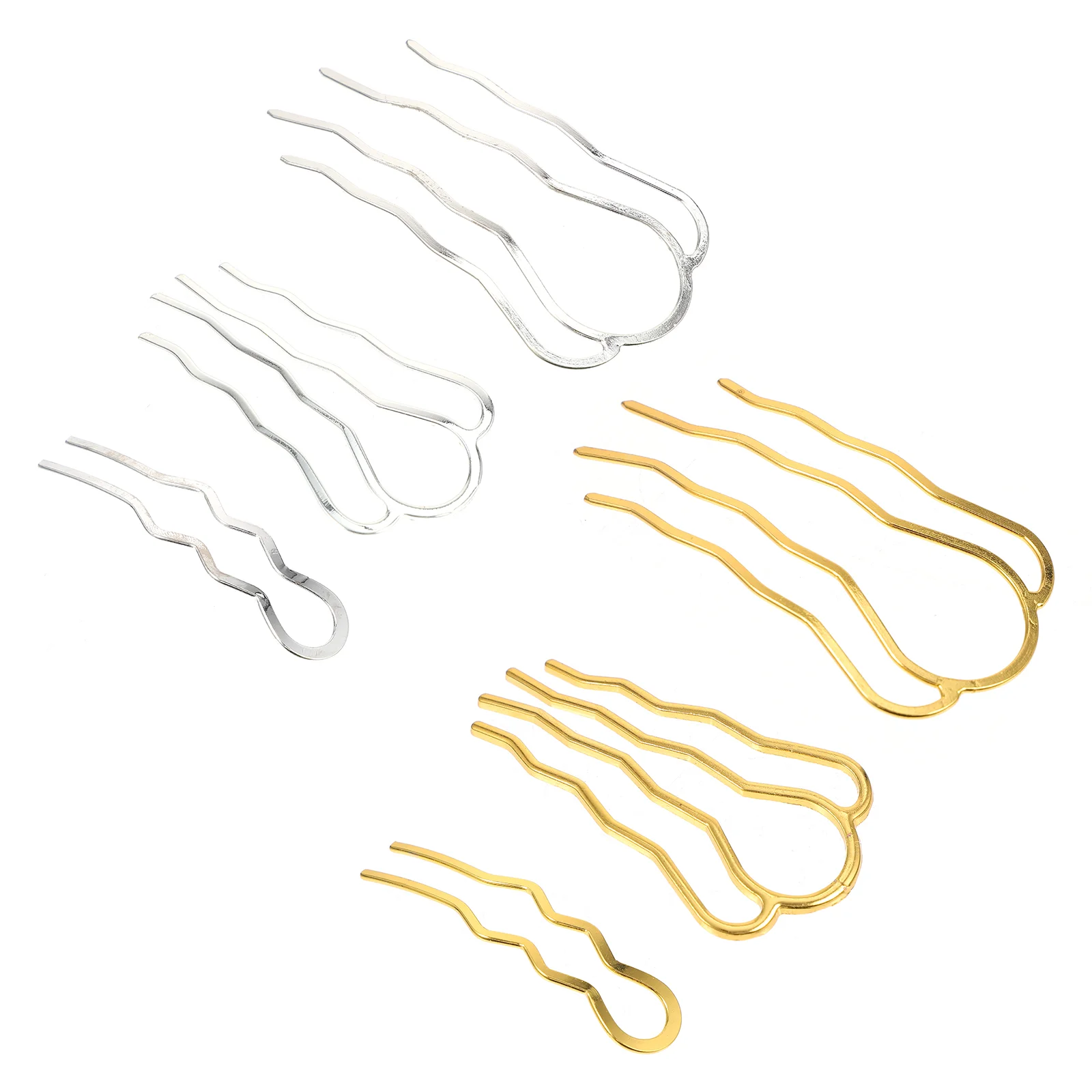 

Металлические u-образные шпильки для волос, 6 шт французские палочки для волос, винтажные вилки палочки для женщин