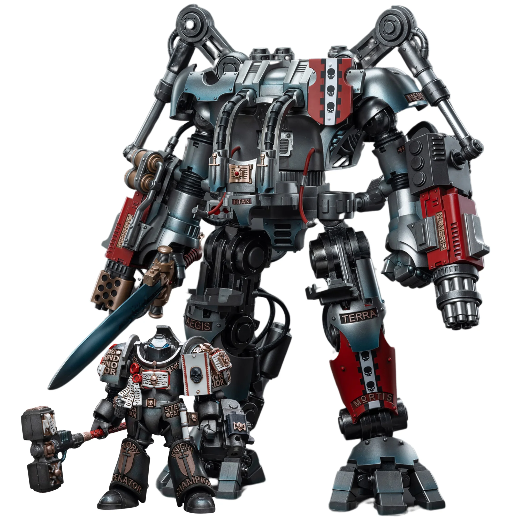 [В наличии] JOYTOY Warhammer 40k 1/18 экшн-фигурка мекко Серый Рыцарь ...