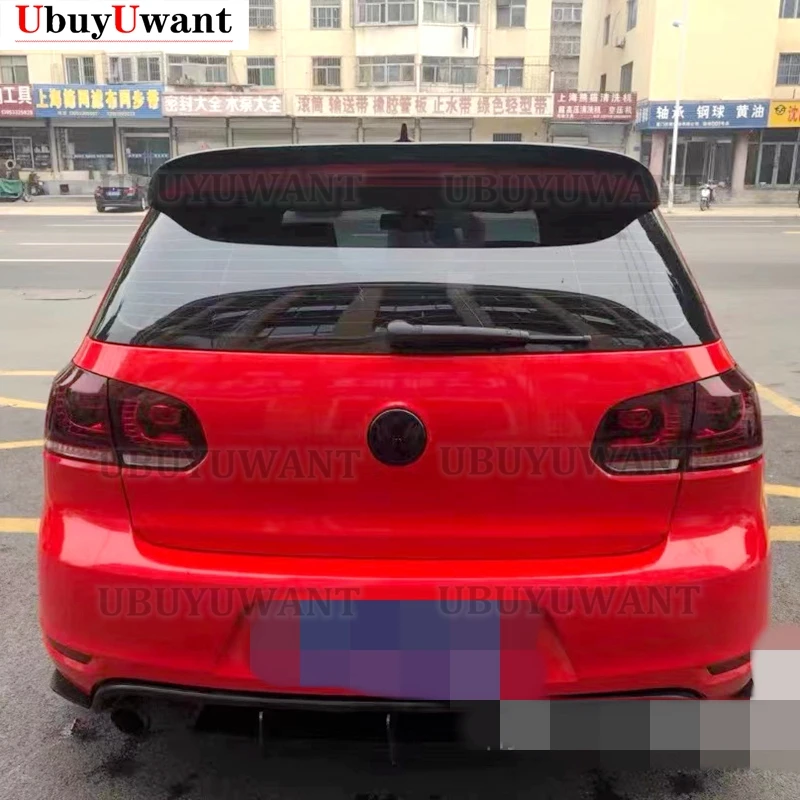 Задний спойлер на крышу с крыльями для Volkswagen VW Golf 6 MK6 VI GTI R20 2010-2013 задний багажник