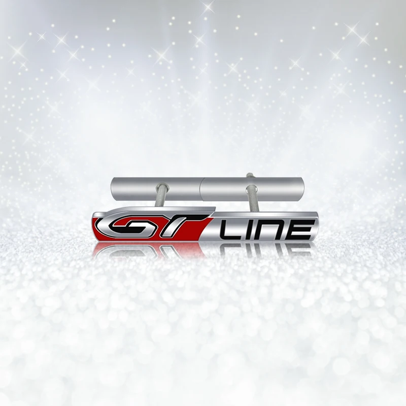 3D металлический сплав GT Line передняя решетка радиатора для Peugeot RCZ 107 106 208 307 508 206 Автомобильный задний багажник эмблема наклейка аксессуары