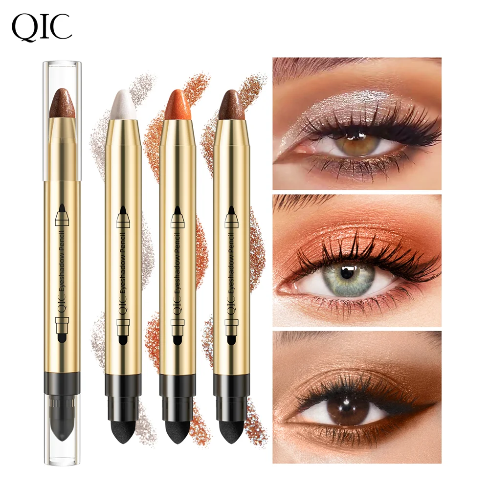 

HEALLOR Double Color Glitter Eye shadow Stick Matte Eyeshadow Makeup Waterproof Bicolor Shimmer Cosmetics Beauty Makeup Tool