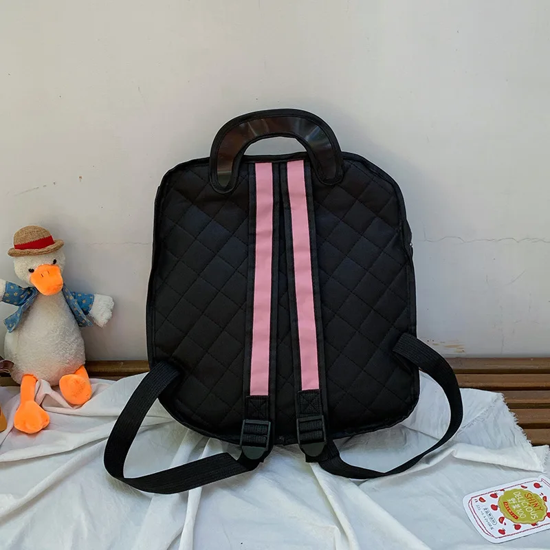 Student 2D Drawing Backpack Oxford Cloth Cartoon Cute Fashion School Bags Outdoors Waterproof Comic Bookbag for Teenager Unisex