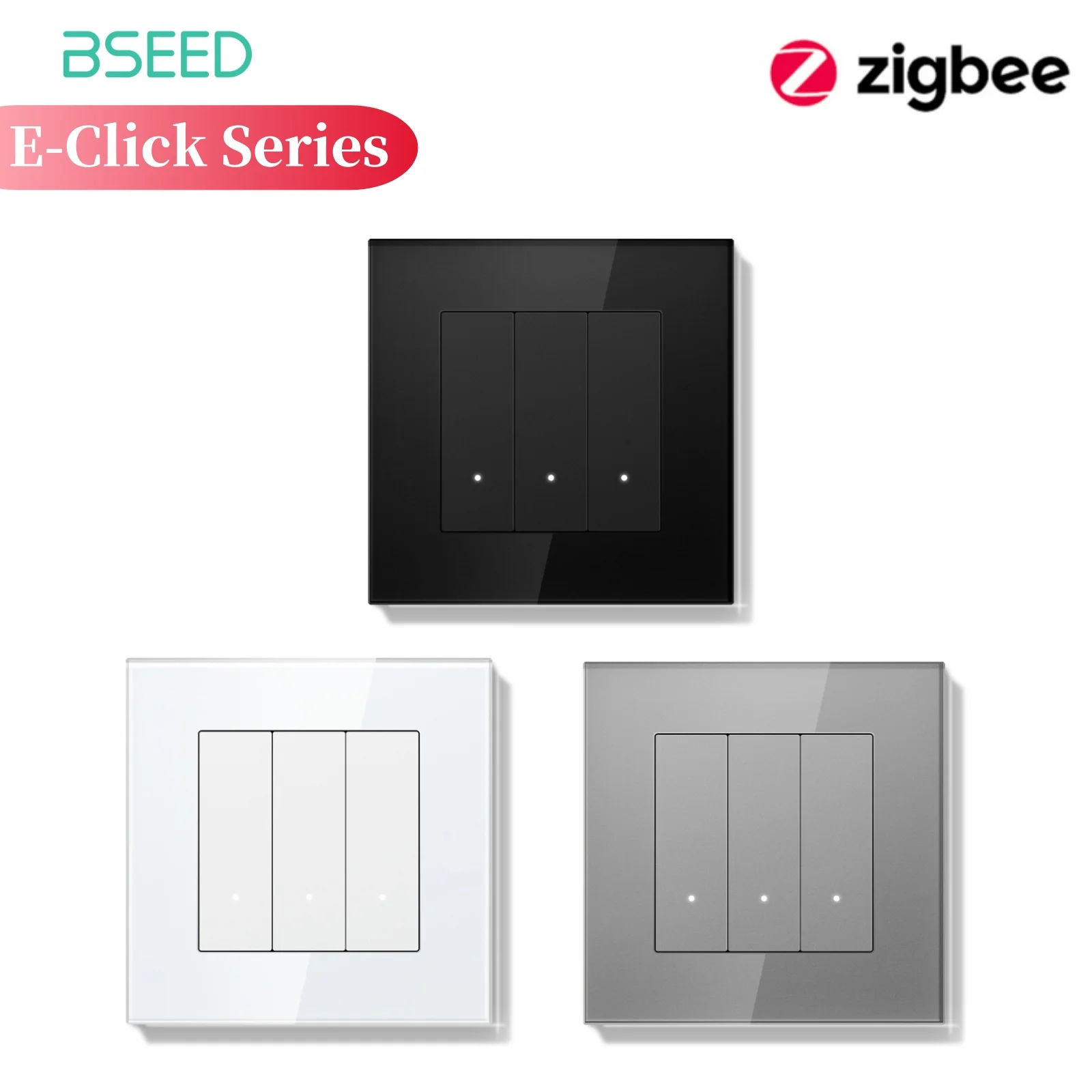 

Умный выключатель BSEED ZigBee желтый