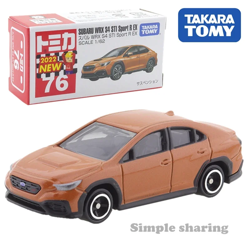 

Takara Tomy Tomica No.76 Subaru WRX S4 STI Sport R EX 1/62 Toys Motor Vehicle Diecast Metal Model