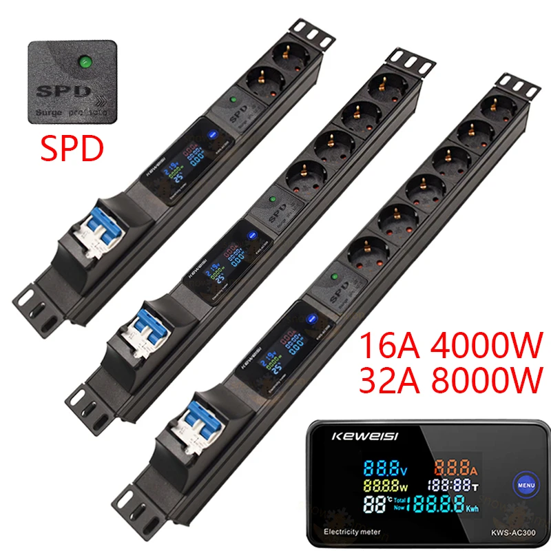 Стеллаж для шкафа настенное крепление блок питания PDU цифровой измеритель