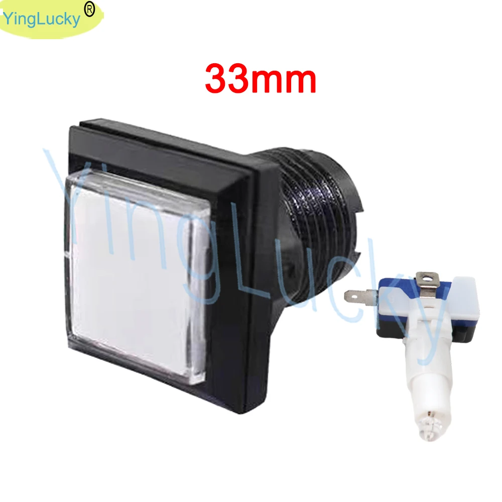 

Кнопка YingLucky 33mm квадратная светодиодная 12В