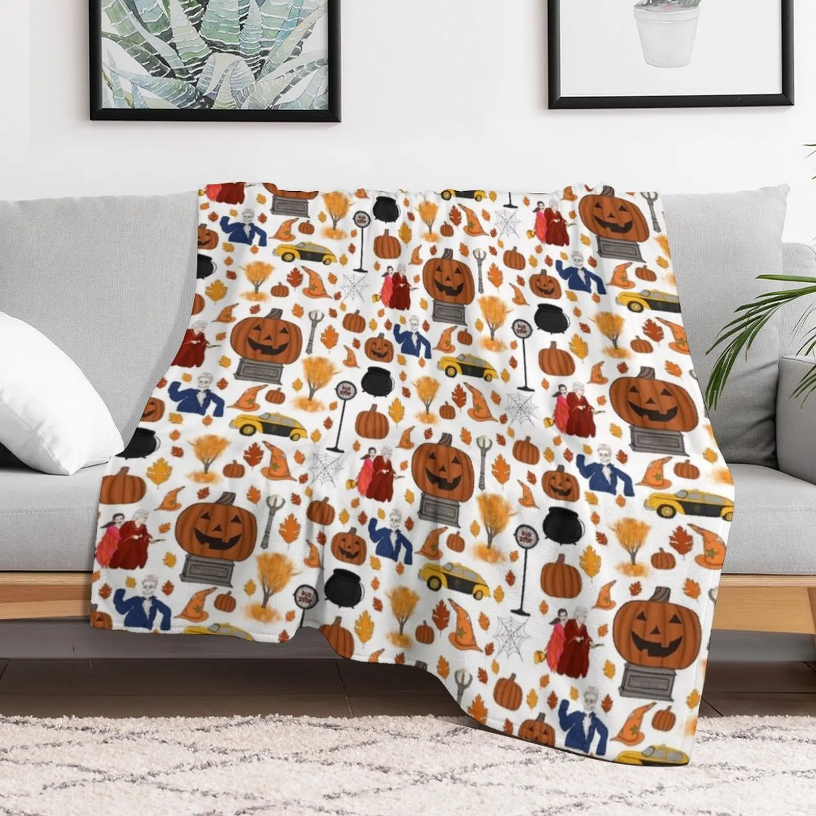 Хэллоуинтаун Эст. Длинное одеяло Ago для малышей одиночные теплые одеяла с