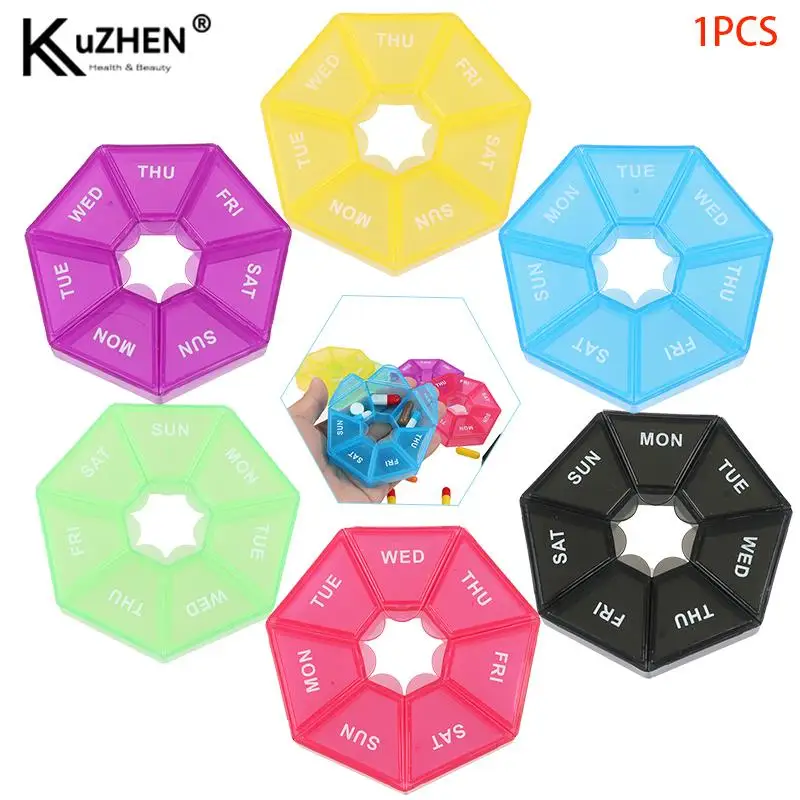 1 шт. пластиковый чехол для таблеток 7 дней коробка портативный - Цена: 166.15