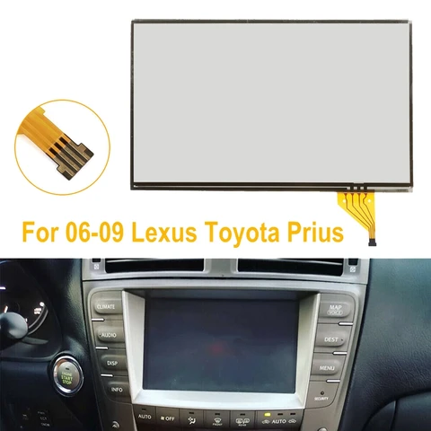 Стеклянный сенсорный экран дигитайзер для 06-09 Lexus IS250 IS350 GS300 RX / Toyota Prius Nav GPS радио ЖК-дисплей