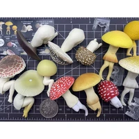 poisonous mushroom gashapon toys 12 type creative action figure model ornament toys