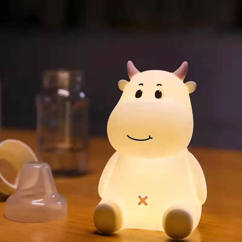 

Dida Niu Silicone Night Light Rechargeable Children's Baby Bedroom Soft Light Sleeping Breastfeeding Eye Care Bedside Lamp