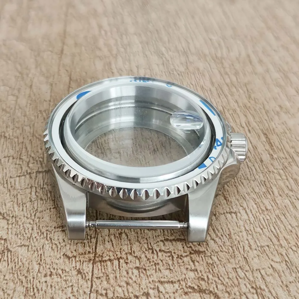 40mm Watch Case Watch Accessories Fine Stainless Steel Sapphire Glass Fit Japanese NH35 NH36 4R 7S Mechanical Movement Men Case