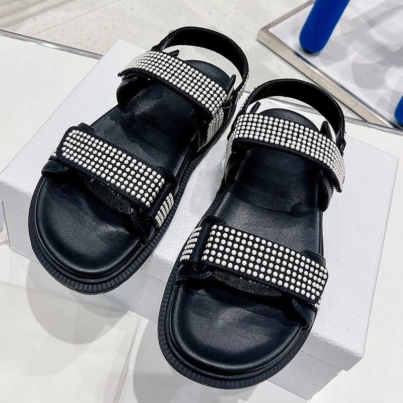 

2022 Sandals for Women High Quality Leather Shoes for Summer Brand Designer High Quality Shoes Free Shipping