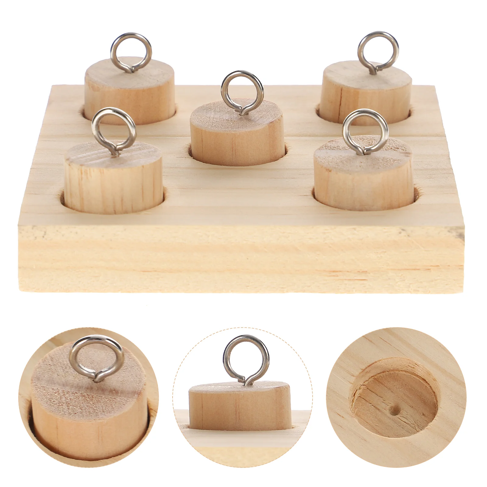 

Toy Bird Parrot Toys Puzzle Wooden Training Chew Parakeet Intelligence Educational Block Cage Foot Wood Cockatiel Grinding Stand