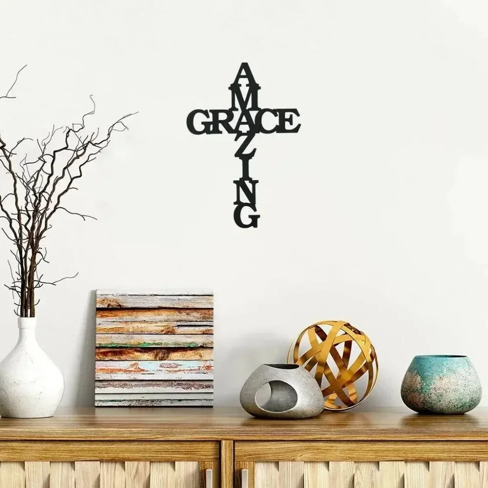 Потрясающее Настенное Искусство С Черной Отделкой 11 5-дюймовый Железный Крест