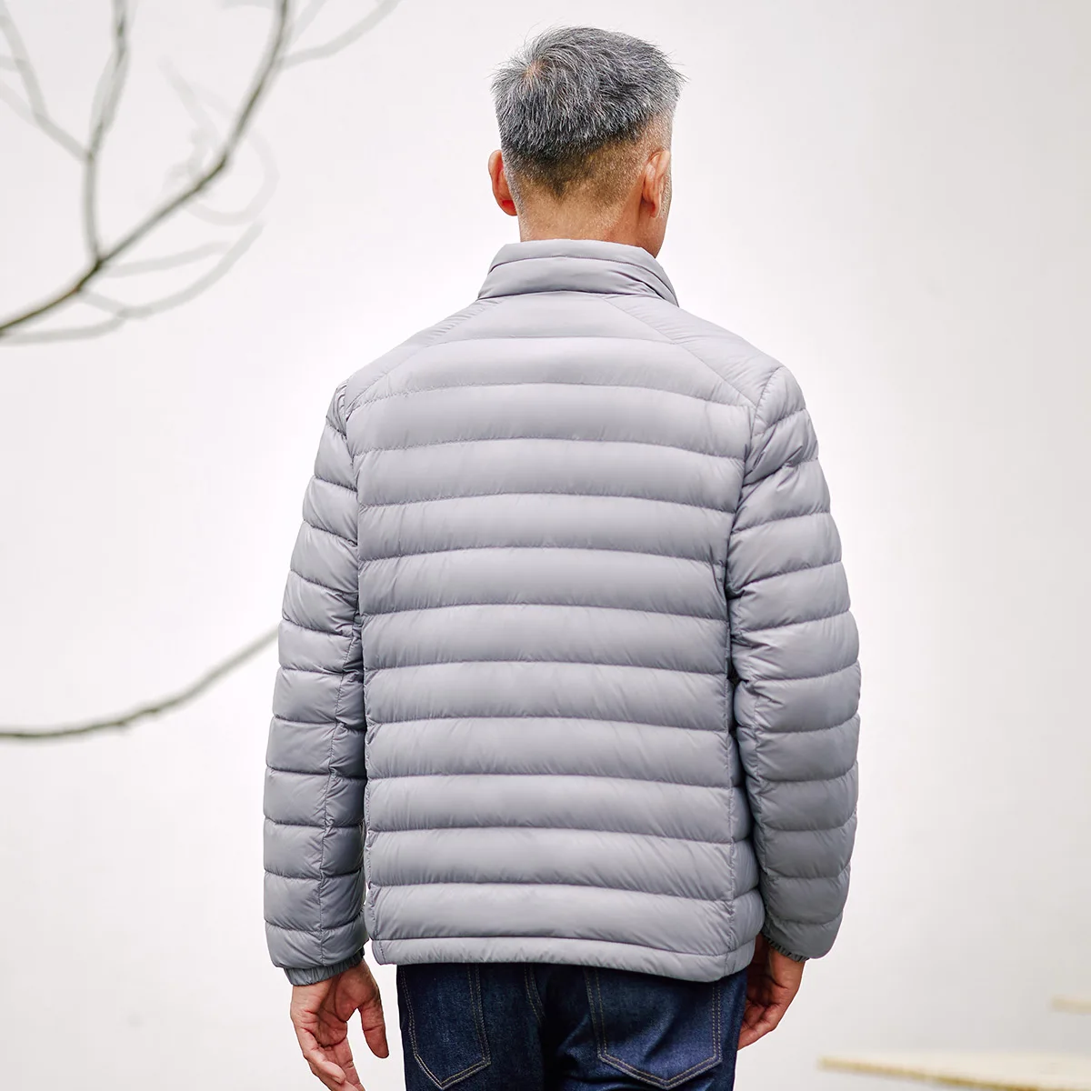 TANBOER Daddys Favorite Foldable Winter Lightweight Packable Men's Duck Down Filled Puffer Jackets TF216201-1