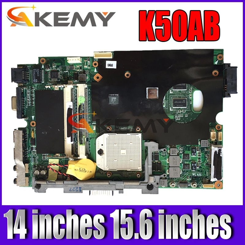 Бесплатный процессор! Материнская плата REV 1 3/2 для ноутбука Asus K50AB K50AF K50AD X5DAf X5DAD