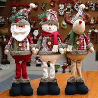 christmas dolls tree decor new year 2022 ornament reindeer snowman santa claus standing doll decoration merry christma navidad