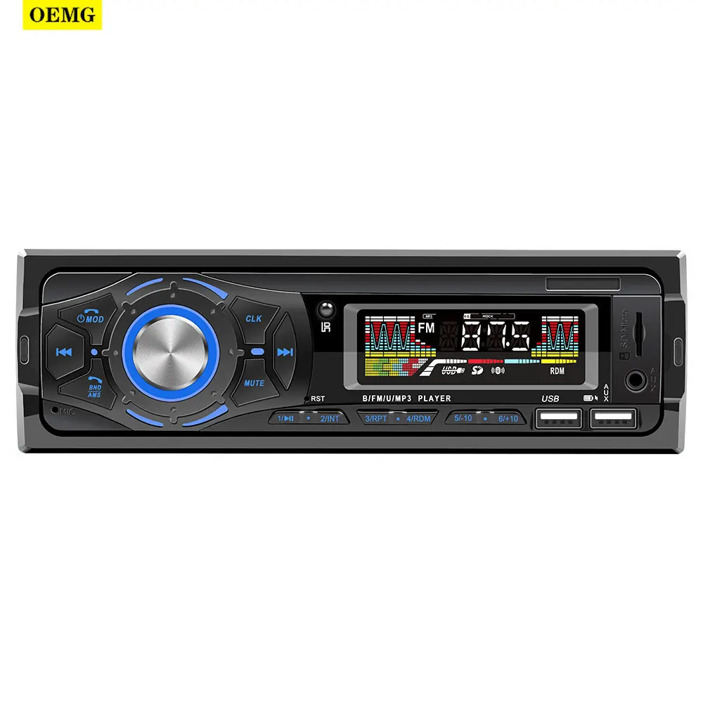

12V bluetooth car MP3 player voice assistant multi-function smart FM Receiver Car Radio Audio AUX/USB/TF Card In Dash Kit