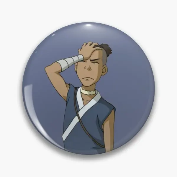 

Frustrated Sokka Soft Button Pin Customizable Lover Decor Collar Creative Badge Hat Jewelry Clothes Cute Women Brooch Lapel Pin