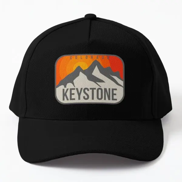 

Keystone Colorado Vintage Retro Adventur Baseball Cap Hat Fish Mens Summer Black Casquette Outdoor Sport Women Sun Printed