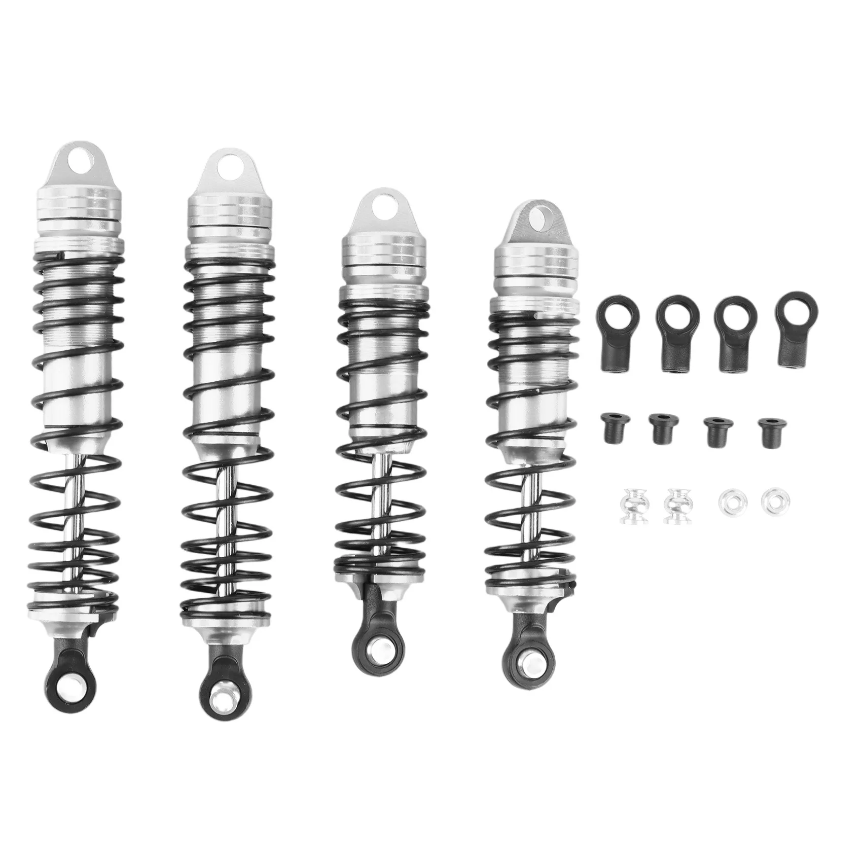 

4Pcs Metal Front & Rear Shock Absorbers for Traxxas Slash 4X4 4WD 2WD Rustler Stampede Hoss 1/10 RC Car Upgrade Parts,4