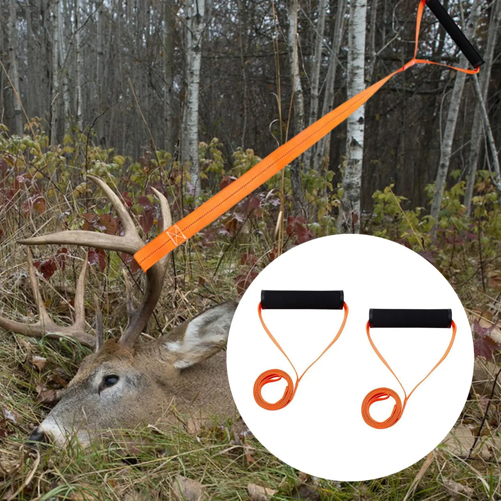 Ремень с оленем для охоты оранжевое подъемное снаряжение высокой видимостью