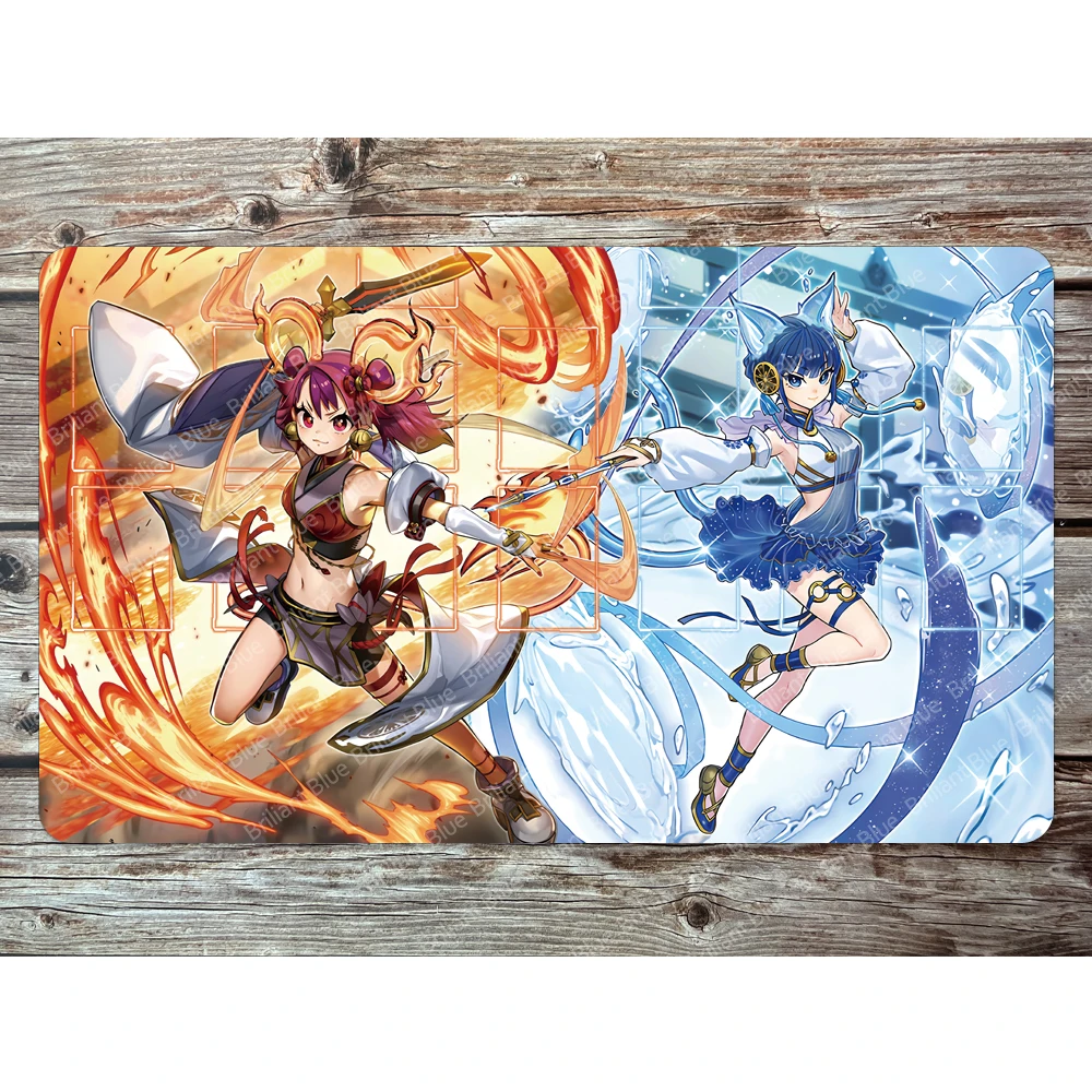 

Игровой коврик Yugioh Ha-Re, меч Mikanko & Ni the Mirror Playmates, игровые коврики для игр в карты, TCG OGC, технические характеристики