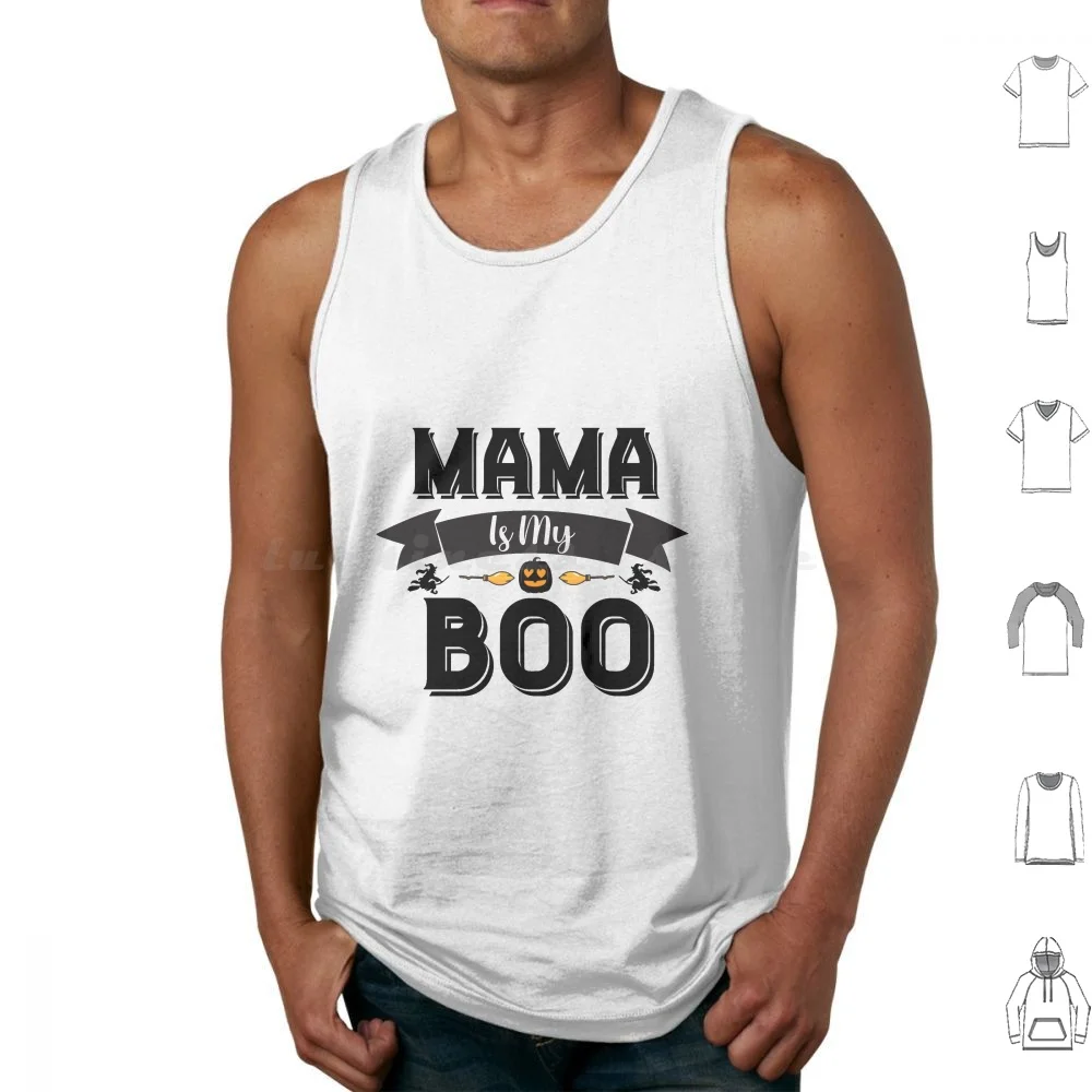 

Mama Is My Boo Tank Tops Print Cotton Halloween Mama Is My Boo Peace Love Boo Halloween Funny Peace Love Boo Halloween