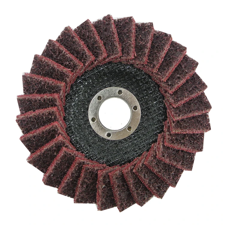 

SATC 5 Inch Non-woven Flap Discs Medium Grit Fiberglass Backing Abrasive Tools for Grinding Stainless, Metal