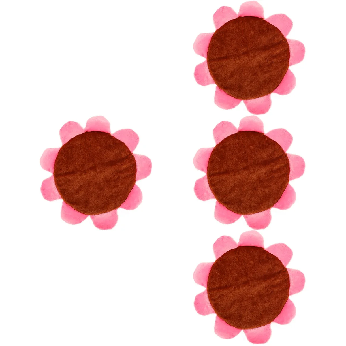 

4pcs Comfortable Bed Flower Mat Cat Sleeping Mat Warm Mat Crate Cushion