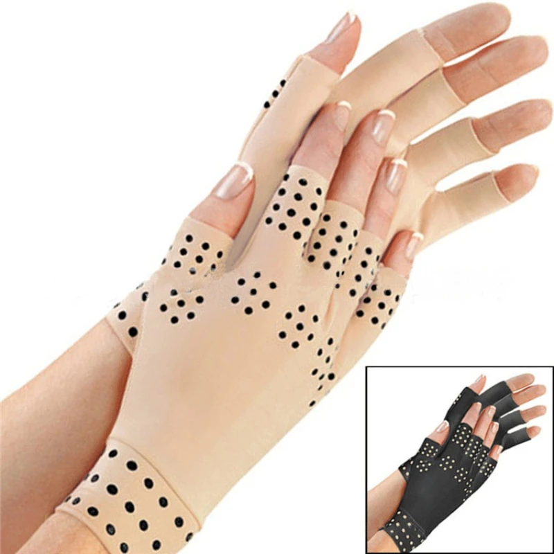 

Магнитные лечебные перчатки против артрита, для лечения ревматоидной боли в руках, для снятия боли в руке и запястье, корректор, Массажер для рук