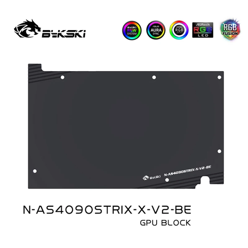 Фото Блок для видеокарты Bykski N-AS4090STRIX-X-V2 /GPU Block для ASUS TUF GAMING RTX 4090 / RTX4090 ROG Strix, 0.3 мм, с микро-водоотводом Jet Micro-waterway №5