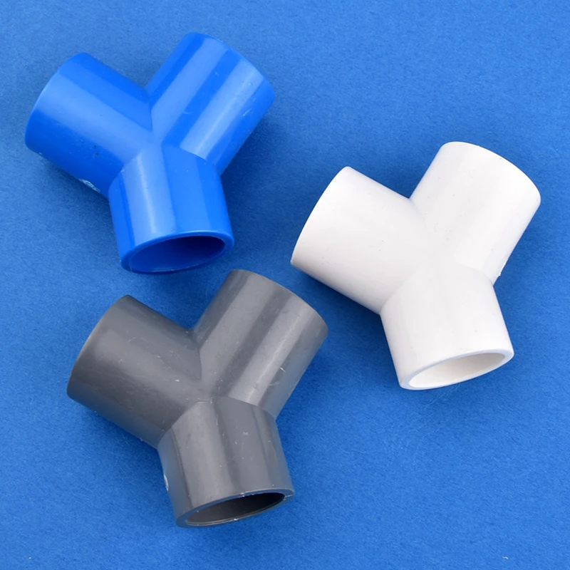 Y-образный тройник из ПВХ соединитель для садовой оросительной трубы адаптер с
